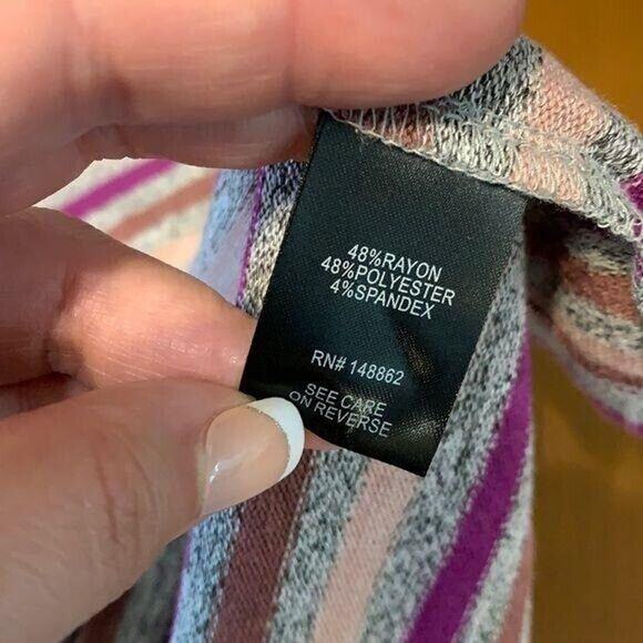 Torrid Womens Pullover Sweater Striped Super Soft Plush Comfy Pink 1X 14 16 - Picture 7 of 16